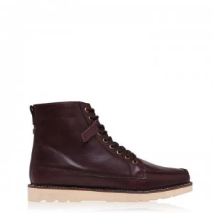 Farah Vintage Pantego Boots - Oxblood Leather