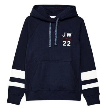 Jack Wills Hazelmere Back Graphic Logo Hoodie - Navy