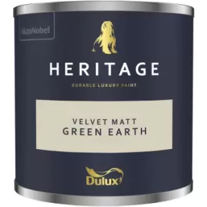 Dulux Heritage Velvet Matt Green Earth Matt Emulsion Paint 125ml