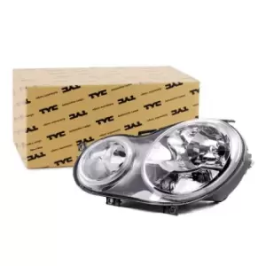 TYC Headlights Left 20-0386-05-2 Headlamp,Headlight VW,POLO (9N_),Polo Limousine (9A4, 9A2, 9N2, 9A6)