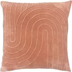 Furn. - Mangata Soft Velvet Cushion 45x45cm Blush - Blush