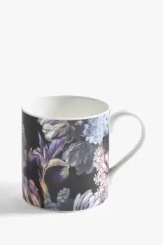 Julia Black Bone China Mug