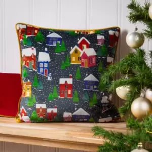 Christmas Together Twilight Town Cushion Multi / 43 x 43cm / Polyester Filled