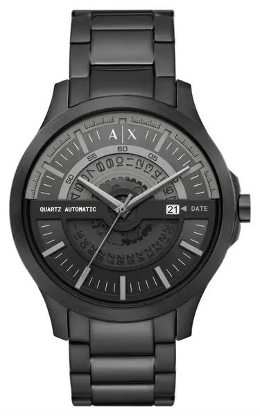 Armani Exchange AX2444 Mens Black Dial Black Stainless Watch