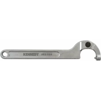 Adjustable C Spanner, Chrome Vanadium Steel, 205MM Length, 15-35MM Jaw C - Kennedy