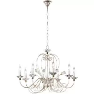 Kolarz Lighting - Kolarz ROSSANA - Lifestyle Murano Glass 8 Arm Chandelier Lacquered Champagne, Gold, 8x E14