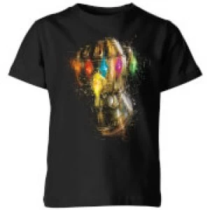 Avengers Endgame Infinity Gauntlet Warlord Kids T-Shirt - Black - 5-6 Years