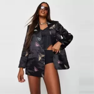 Missguided Butterfly Jaquard Blazer - Multi