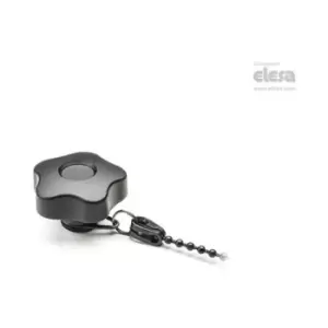 Elesa - Lobe knob-VCT.63 B-M12-LP-C9 Black