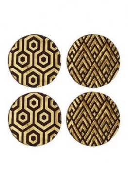 Premier Housewares Geome Deco Coasters Set Of 4