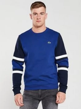 Lacoste Sport Overhead Sweater - Navy/Ocean Blue