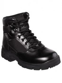 Skechers Work Relaxed Fit Wascana Lace Up Boot - Black, Size 7, Men