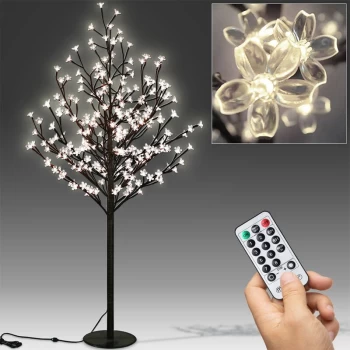 LED Cherry Blossom Tree Remote Control 8 Modes Timer Outside Inside M2 180cm - 200 LEDs