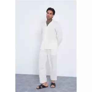 I Saw It First White Linen Trousers - White