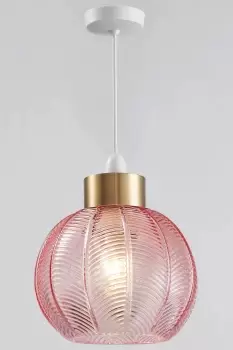 Easy Fit Glass Pendant Shade 21cm Diameter