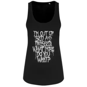 Grindstore Womens/Ladies Im Out Of Bed & Dressed Vest Top (XXL) (Black)