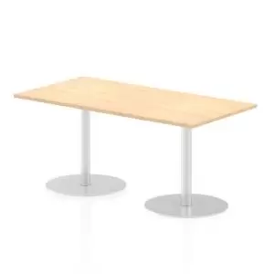 Italia Poseur Table Rectangle 1600800 Top 725 High Maple