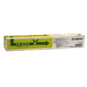 Kyocera TK8315 Yellow Laser Toner Ink Cartridge