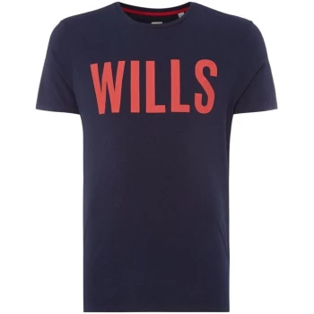 Jack Wills Wentworth Graphic T-Shirt - Navy