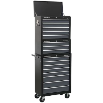 Sealey American Pro 16 Drawer Roller Cabinet and Tool Chest Black