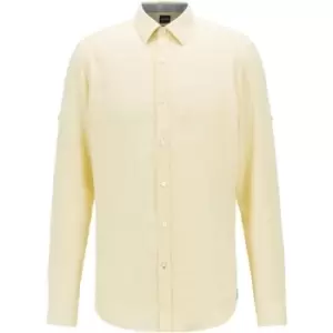 Boss Lukas Shirt Mens - Yellow