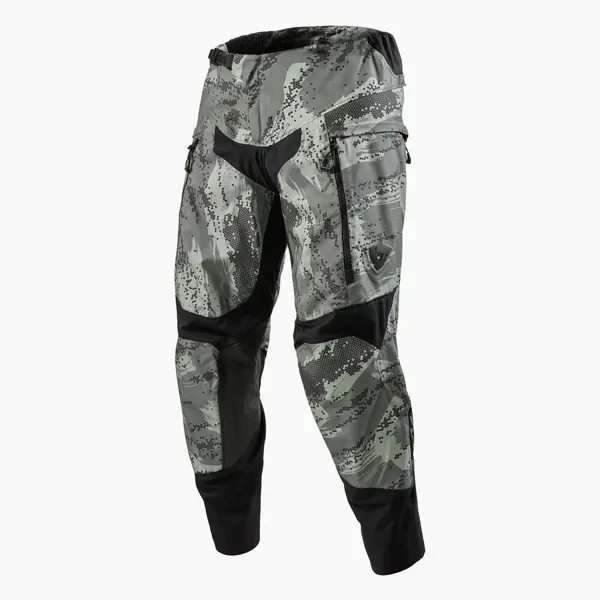 REV'IT! Peninsula Camo Grey Motorcycle Pants Size XYL