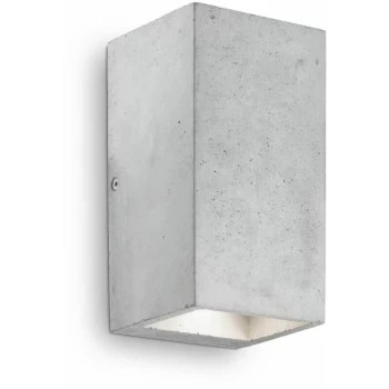 Ideal Lux Kool - 2 Light Large Wall Light Cement Grey, GU10