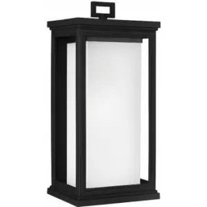 Outdoor IP44 Wall Light Textured Black LED E27 75W d00942