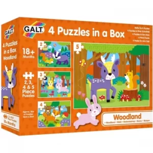 Woodland 4 Puzzles In A Box