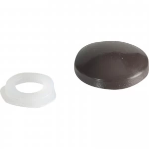 Forgefix Domed Screw Cover Caps Dark Brown Pack of 20