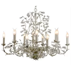 Michelan 12 Light Multi Arm Chandeliers Beige Gray