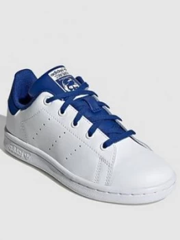 adidas Originals Stan Smith Childrens Trainers - White/Blue, Size 1