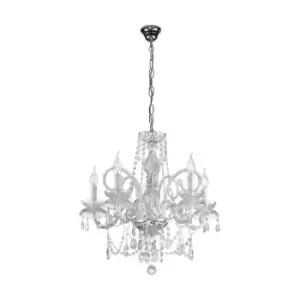 Amaro Multi Arm Chandeliers 5 Light Chrome