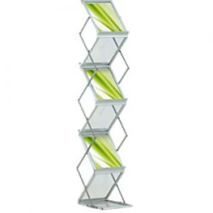 Stewart Superior Pull Up Brochure Stand LDFFSA4 A4 Silver