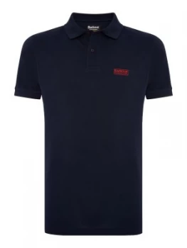 Mens Barbour Essential Polo Shirt Blue