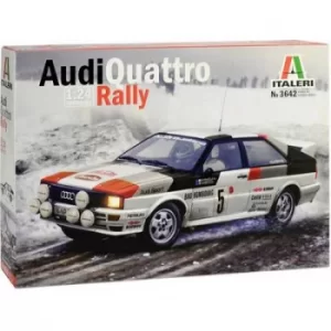 Italeri 3642 Audi Quattro Rally Car model assembly kit 1:24