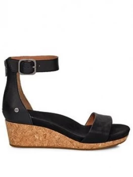 Ugg Zoe Ii Wedge Sandal - Black