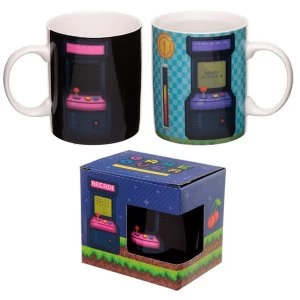 Retro Gaming Design Heat Colour Changing New Bone China Mug