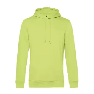 B&C Mens Organic Hooded Sweater (3XL) (Lime)