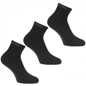 Michael Kors Mens 3 Pack Classic Trainer Socks - Black