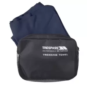 Trespass Soaked Sports Towel (One Size) (Navy Blue)