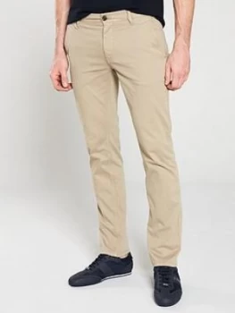 Hugo Boss Slim Fit Chino Trousers Stone Size 36 Men