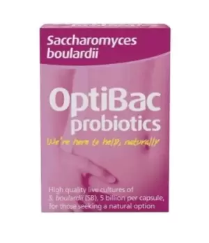 Optibac Probiotics Saccharomyces Boulardii 16 Capsules