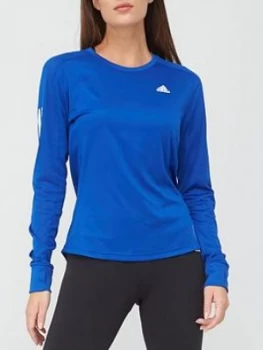 Adidas Own The Run Response Long Sleeve Tee - Blue