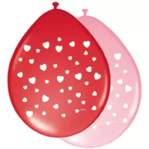 Romantic Balloons With Heart Print