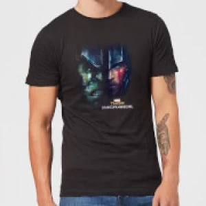 Marvel Thor Ragnarok Hulk Split Face Mens T-Shirt - Black - M