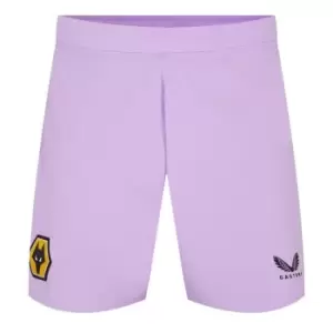 Castore Wolverhampton Away Goal Keeper Shorts 2022 2023 Adults - Purple