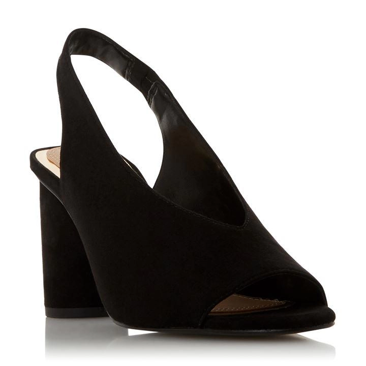 Head Over Heels by Dune Black 'Jae' High Block Heel Slingbacks - 3