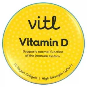 Vitl Vitamin D Vegan Soft Gel Capsules