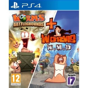 Worms Battlegrounds & Worms WMD PS4 Game